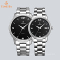 Casual Unisex Quartz Watch Business Montre en acier inoxydable montre 70039